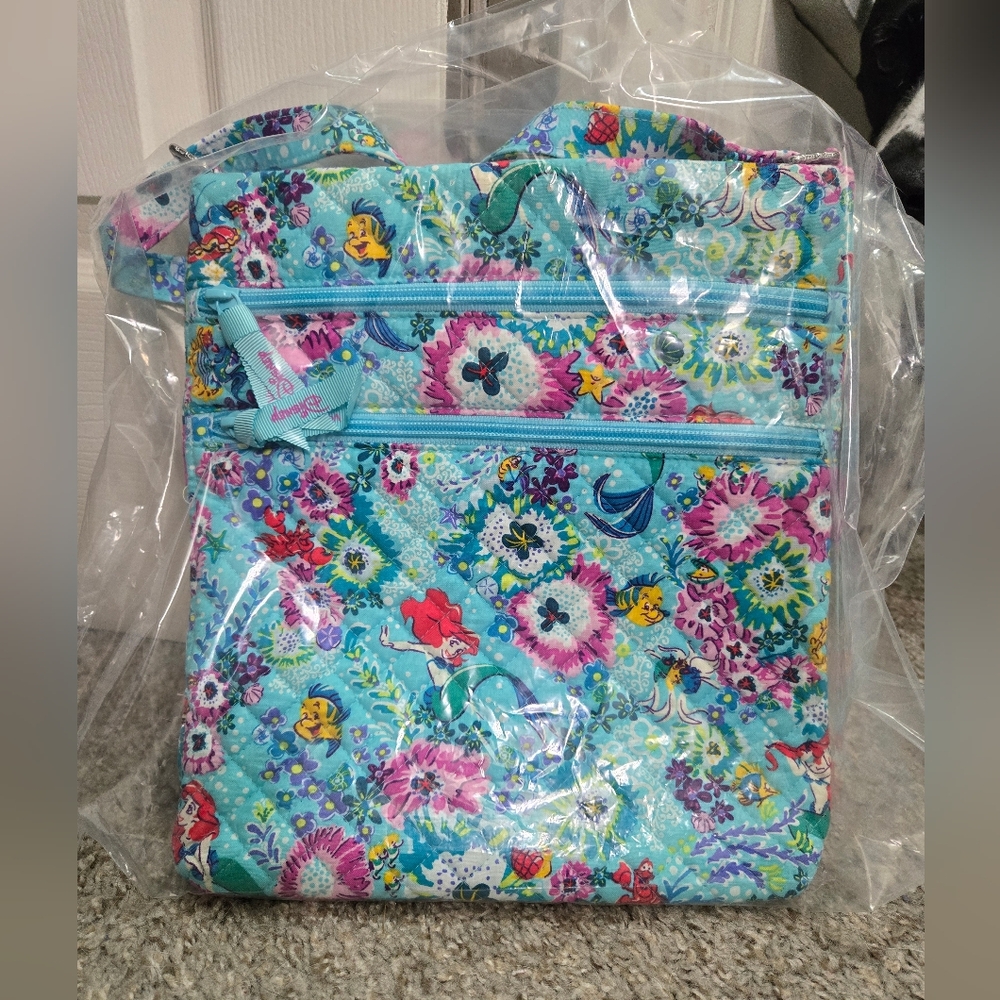 Vera Bradley x Disney Ariel Triple Zip Hipster Crossbody